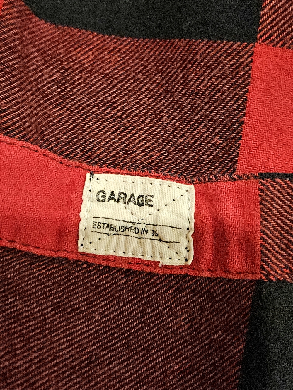 3/$15 Garage Womens Red & Black Plaid Button-Up Shirt - Picture 11 of 15